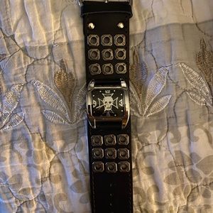 Punk Black Skull Watch